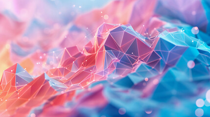 Pastel Colored Tech Background with a Geometric