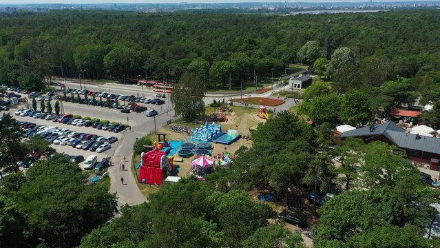 Playground Parking Stogi Plac Zabaw Parking Aerial View Poland