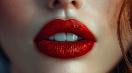 Velvet Red: Textured Lipstick in Close View