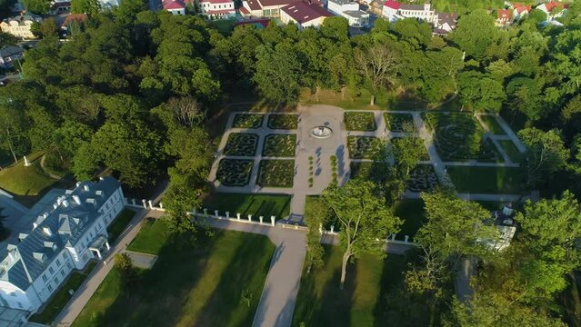 Park Palace Biala Podlaska Zespol Palacowy Radziwillow Aerial View Poland