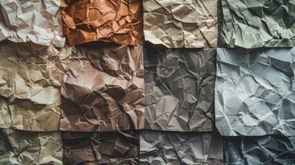 Earthy Textured Paper Sheets Collection - Artistic Chaos