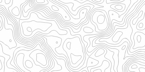 Topography line map. Vector seamless background subtle line pattern. Abstract Luxury black line art. White background with topographic wavy pattern design. Vector contour topographic map.