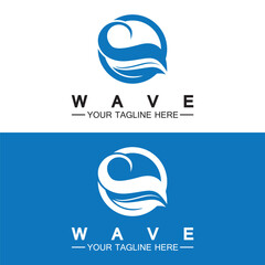 Wave symbol vector illustration design