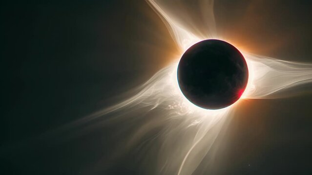 A stunning solar eclipse with the moon perfectly aligning with the sun and creating an aweinspiring celestial event. . .