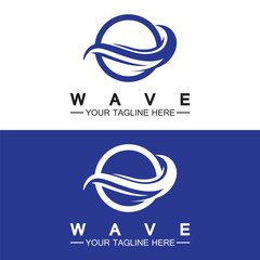 Wave symbol vector illustration design