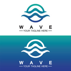 Wave symbol vector illustration design