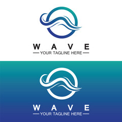 Wave symbol vector illustration design