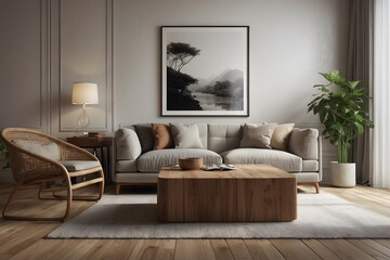 A modern home interior decoration