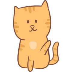 Orange cat cute emotion