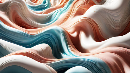 Experiment with organic, flowing curves to compose an abstract background reminiscent of natural forms like waves or clouds