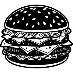 burger and hamburger