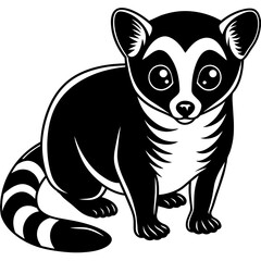 black slow loriska illustration