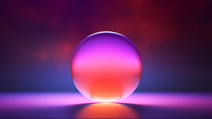 A beautiful crystal ball scene material

