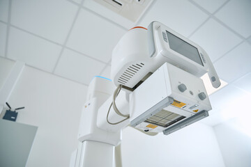 Modern digital radiography equipment for patient examination in medical facility