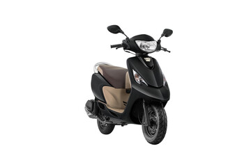 Black future scooter, electric scooter or scooty