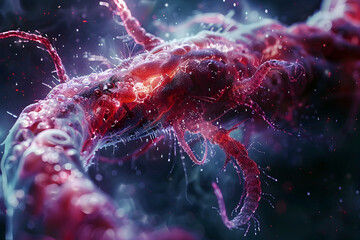Unveiling the Intricate Symbiotic Interplay between Parasites and their Hosts in Cinematic Hyper-Detailed 3D Rendering