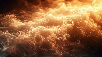 Fotobehang Intense Close-Up of smoke  © Ольга Дорофеева