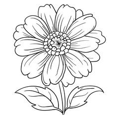 Hand Drawing style of flower vector.
It is suitable for flower or plant icon, sign or symbol.