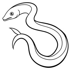 black and white eels tattoo - Vector - Vector art - Vector illustration - Vector design - Latest Vector - Ultimate Vector - Premium Vector - Vector pro