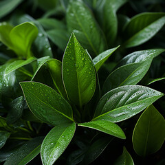 close up of a green leaf