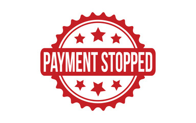 Payment Stopped rubber grunge stamp seal vector