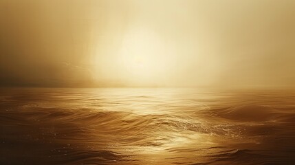 A chaotic sea rushes at breakneck speed, morphing into a nuclear abstract background of dark chestnut brown, burnt sienna, and soft cream.