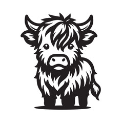 Highland Cow Svg Bundle, Silhouette, Vector