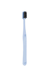 Blue toothbrush on white background