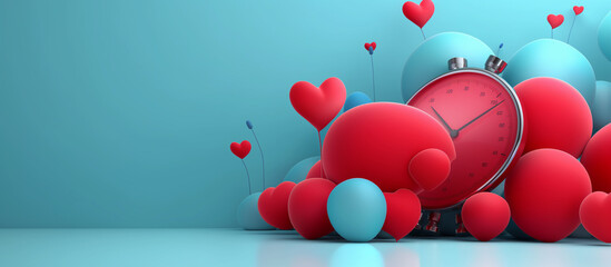 World hypertension day 3d illustration. Generative AI