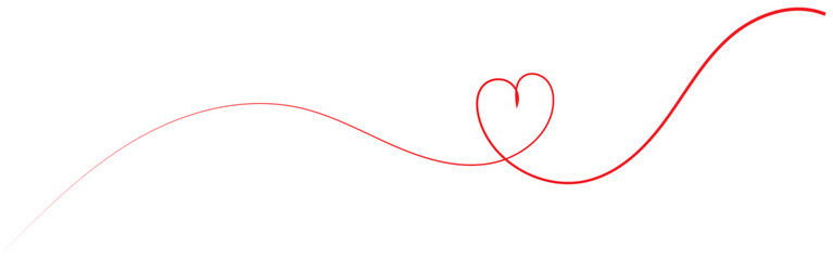 Heart sketch doodle, hand drawn heart. Vector illustration isolated on white background. Valentine's Day. Love Line