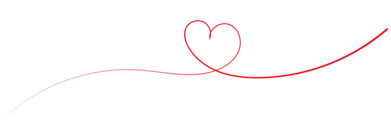 Heart sketch doodle, hand drawn heart. Vector illustration isolated on white background. Valentine's Day. Love Line