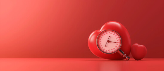 World hypertension day 3d illustration. Generative AI