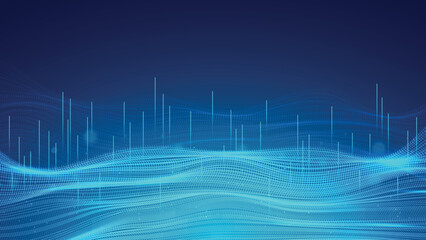 Abstract technology background with Big data