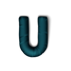 blue letter u