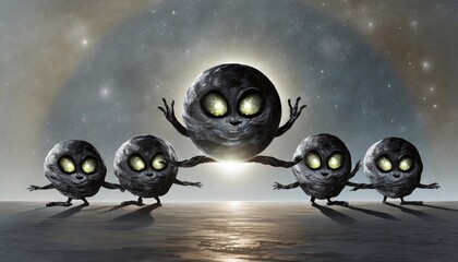 Aliens with the moon