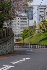 東京港区元赤坂の千日坂へ向かう道