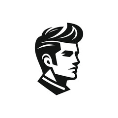 gentleman barbershop logo vector illustration template design