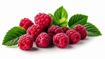  Fresh raspberries ripe and ready for a healthy snack