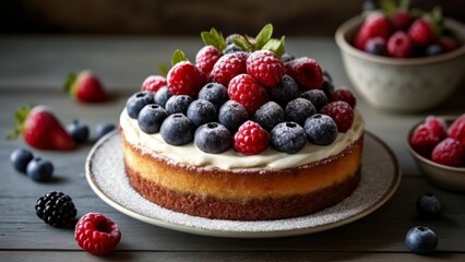  Deliciously fruity dessert ready to be savored