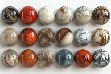 Abstract colorful balls pattern and different textures background wallpaper design images