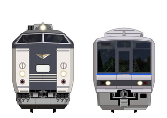 大阪の列車No.7_583系 / 207系_Japanese Railroad Cars in 