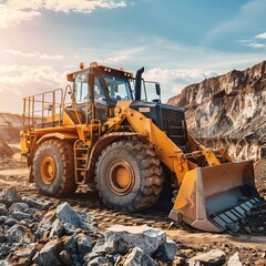 Obraz premium bulldozer at the work