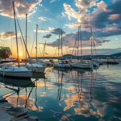 yacht club at the sea