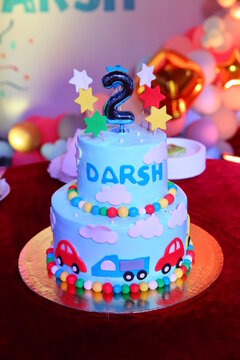 Beautiful cke with colorful beads