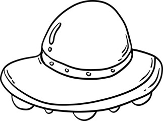 hand drawn ufo