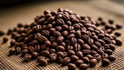 Fototapeta premium Aromatic coffee beans ready to brew