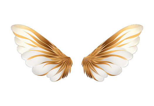 angel wings icon over white background. colorful design.  vector illustration