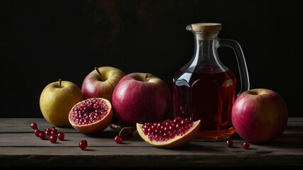  Autumn harvest delight  Pomegranate apple and cider