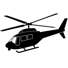 helicopter in flight logo icons vector illustration