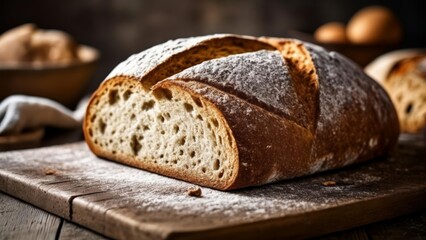  Freshly baked bread ready to be savored